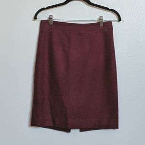 J. Crew The Pencil Skirt in Double-Serge Wool